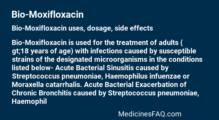 Bio-Moxifloxacin