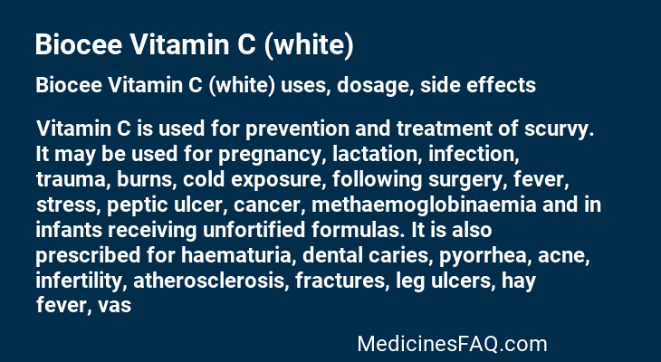 Biocee Vitamin C (white)