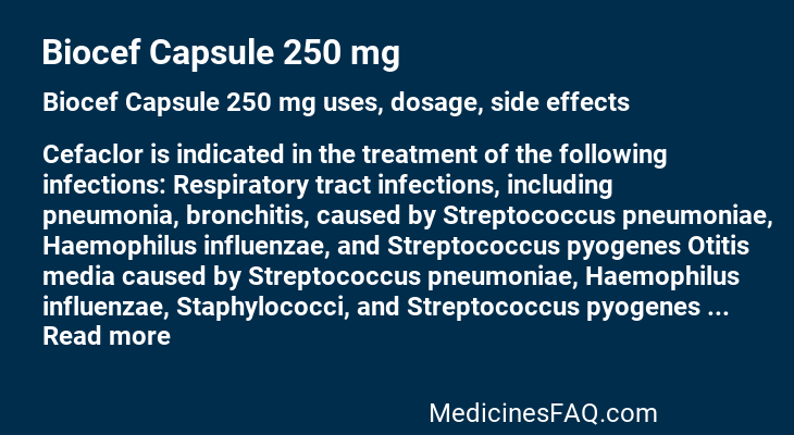 Biocef Capsule 250 mg