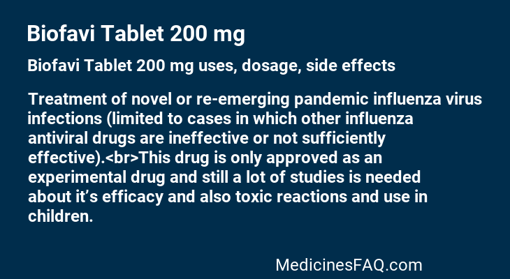 Biofavi Tablet 200 mg