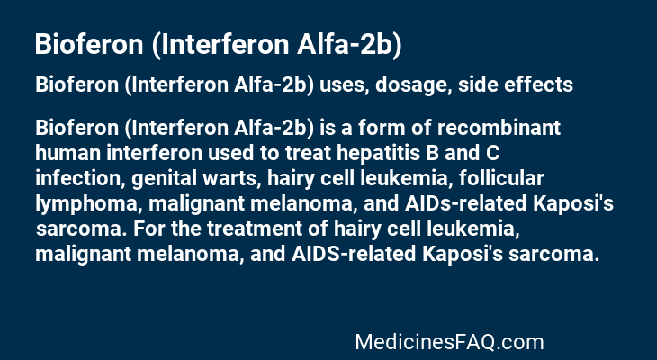 Bioferon (Interferon Alfa-2b)