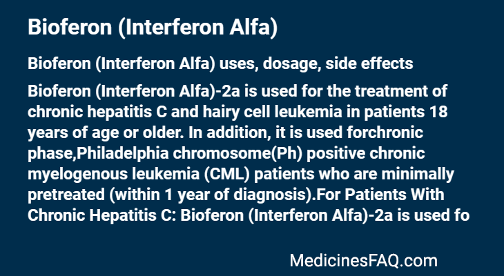 Bioferon (Interferon Alfa)