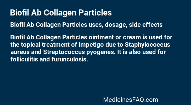 Biofil Ab Collagen Particles