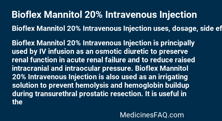 Bioflex Mannitol 20% Intravenous Injection