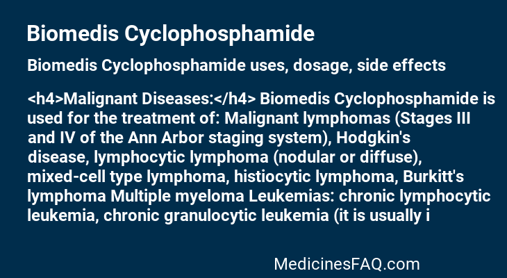 Biomedis Cyclophosphamide