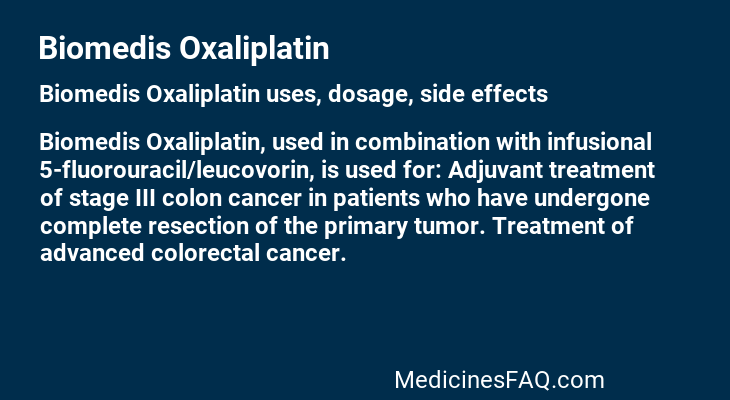 Biomedis Oxaliplatin