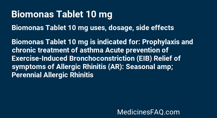 Biomonas Tablet 10 mg