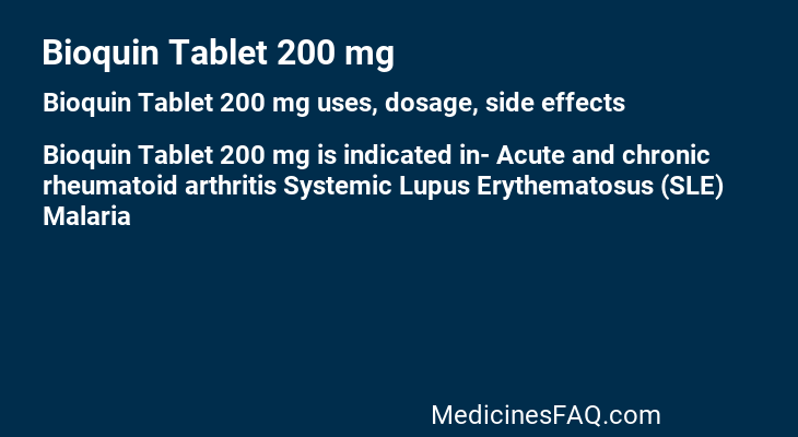 Bioquin Tablet 200 mg
