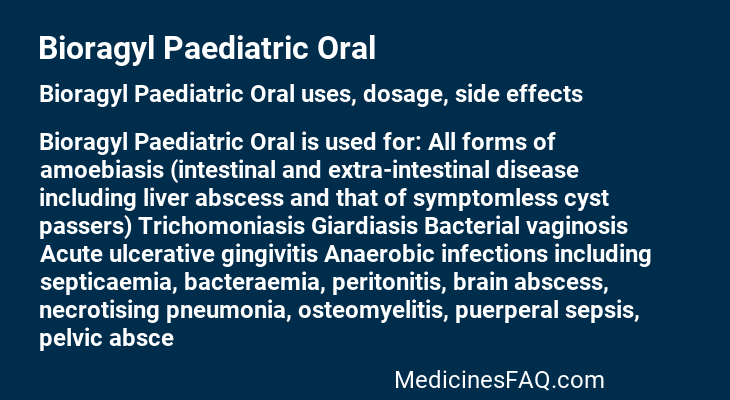 Bioragyl Paediatric Oral