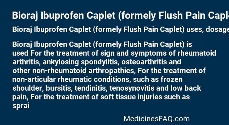 Bioraj Ibuprofen Caplet (formely Flush Pain Caplet)