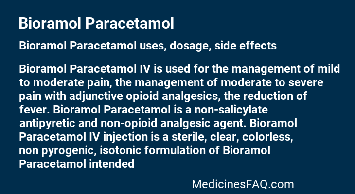 Bioramol Paracetamol