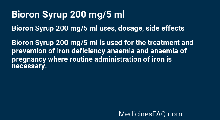 Bioron Syrup 200 mg/5 ml