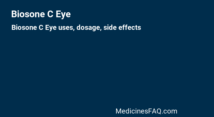 Biosone C Eye