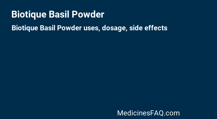 Biotique Basil Powder