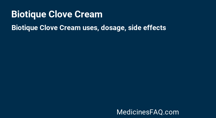 Biotique Clove Cream