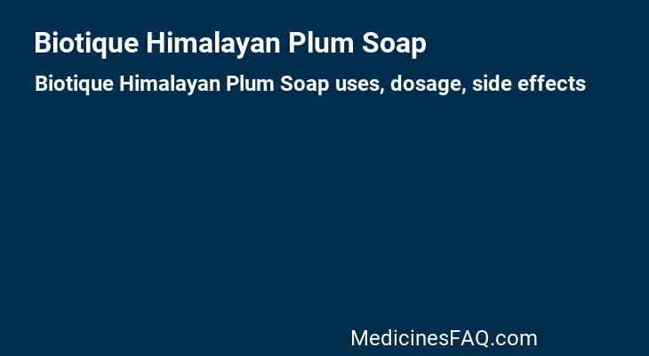 Biotique Himalayan Plum Soap