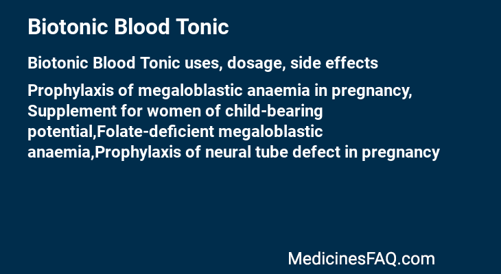 Biotonic Blood Tonic