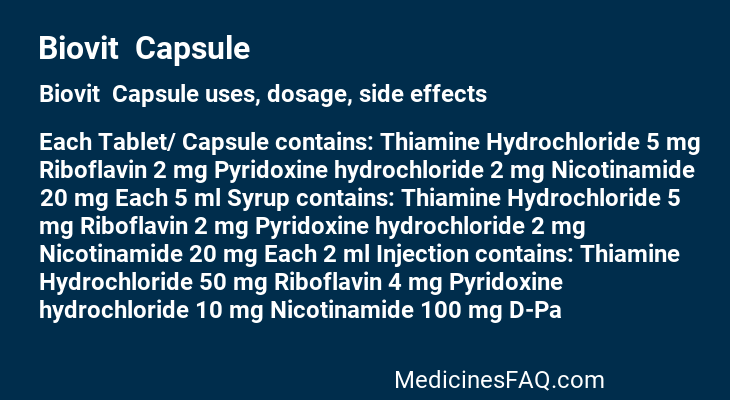 Biovit  Capsule