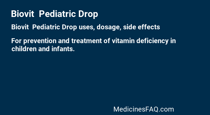 Biovit  Pediatric Drop