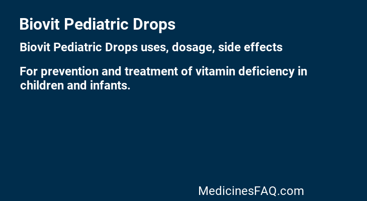 Biovit Pediatric Drops