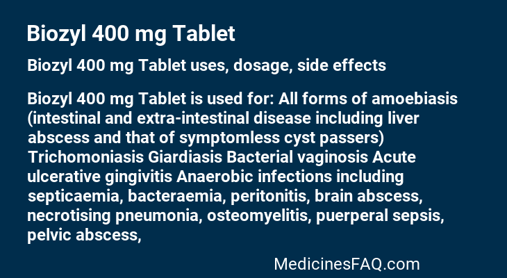 Biozyl 400 mg Tablet