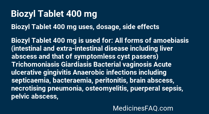 Biozyl Tablet 400 mg