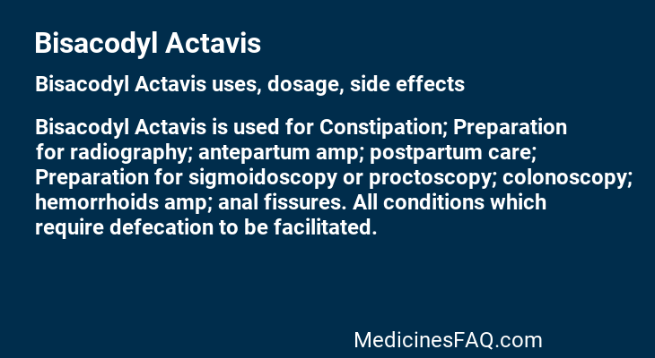Bisacodyl Actavis