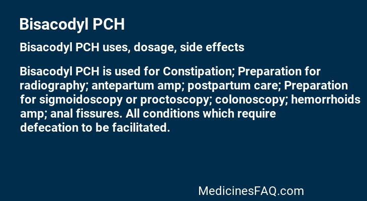 Bisacodyl PCH