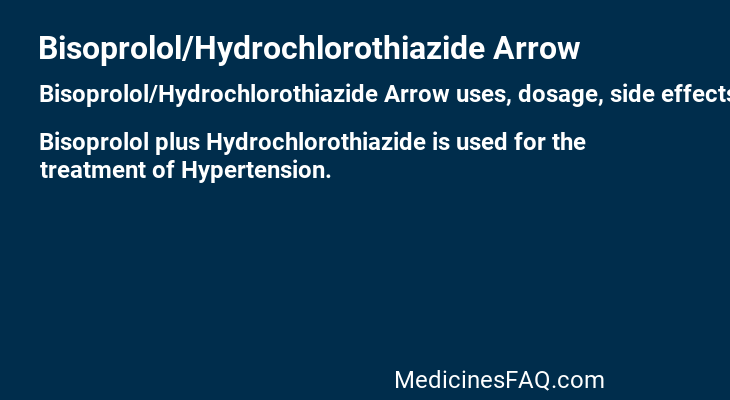 Bisoprolol/Hydrochlorothiazide Arrow