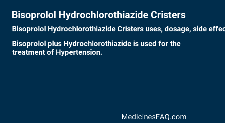 Bisoprolol Hydrochlorothiazide Cristers
