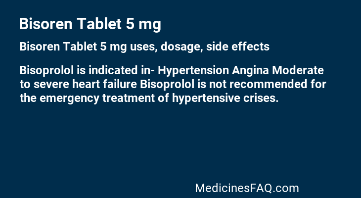 Bisoren Tablet 5 mg