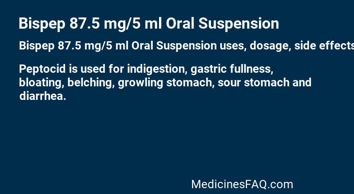 Bispep 87.5 mg/5 ml Oral Suspension