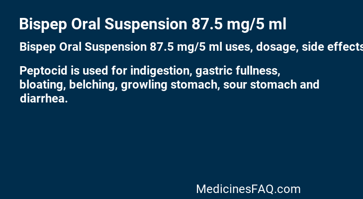 Bispep Oral Suspension 87.5 mg/5 ml