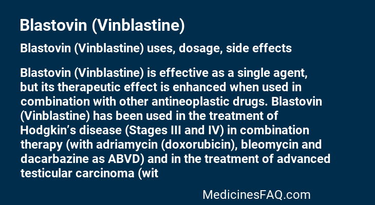 Blastovin (Vinblastine)