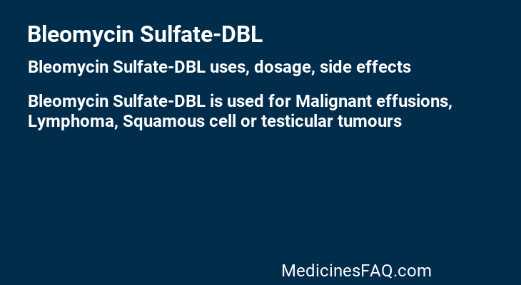 Bleomycin Sulfate-DBL