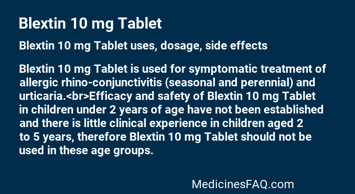 Blextin 10 mg Tablet