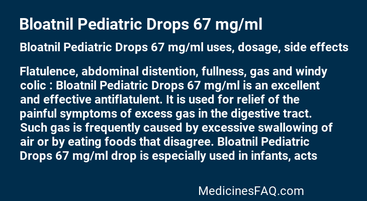 Bloatnil Pediatric Drops 67 mg/ml