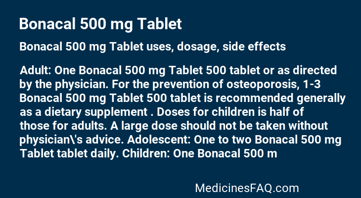 Bonacal 500 mg Tablet