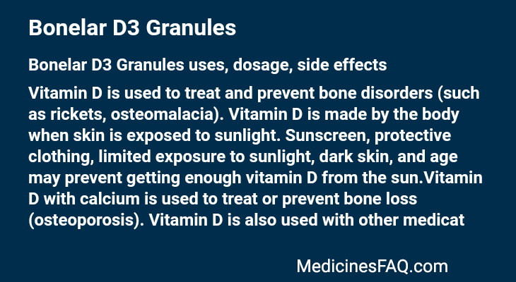 Bonelar D3 Granules