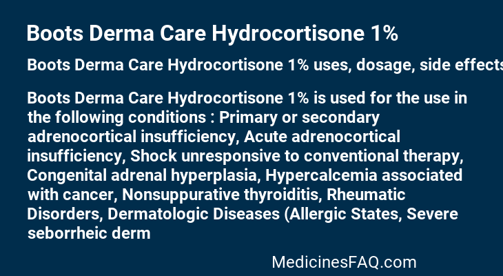 Boots Derma Care Hydrocortisone 1%