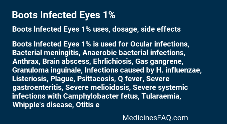 Boots Infected Eyes 1%
