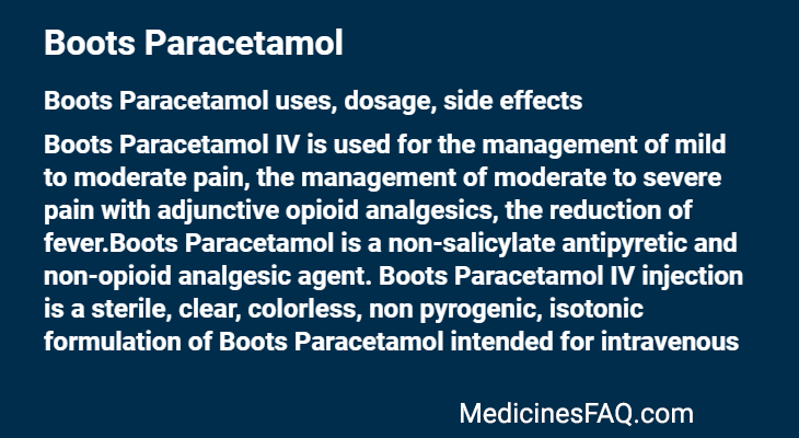 Boots Paracetamol