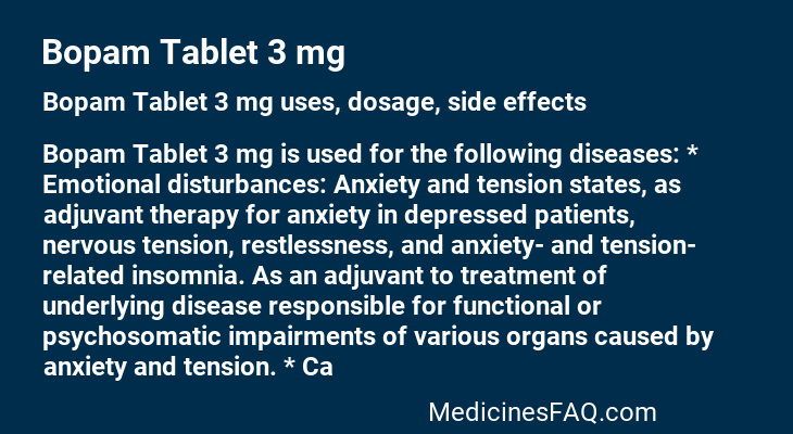 Bopam Tablet 3 mg