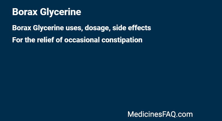 Borax Glycerine