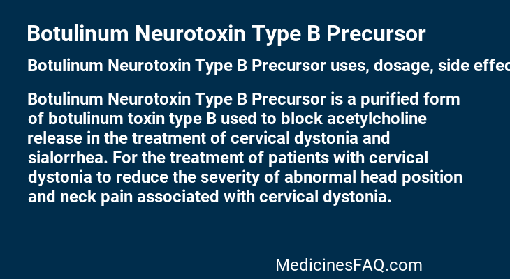 Botulinum Neurotoxin Type B Precursor