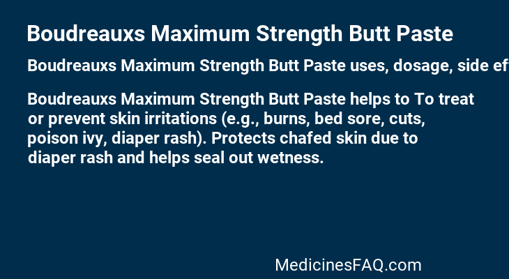 Boudreauxs Maximum Strength Butt Paste