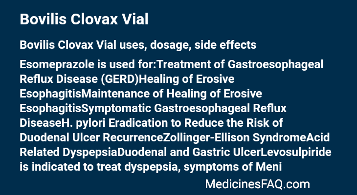 Bovilis Clovax Vial