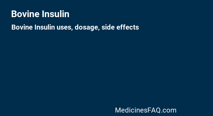 Bovine Insulin
