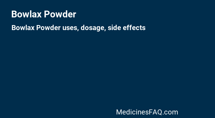 Bowlax Powder