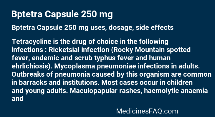 Bptetra Capsule 250 mg